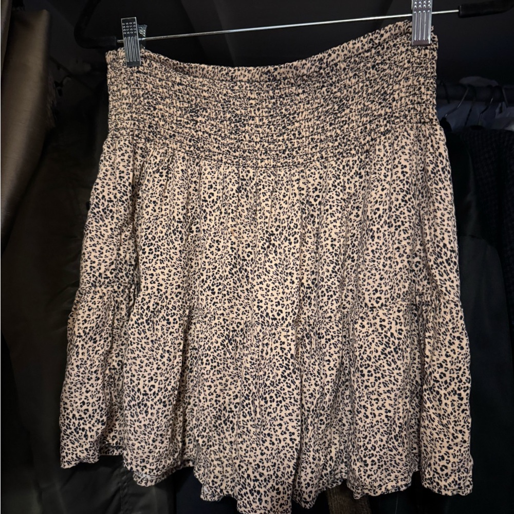 URBAN Romantics Leopard Print Mini Skirt
